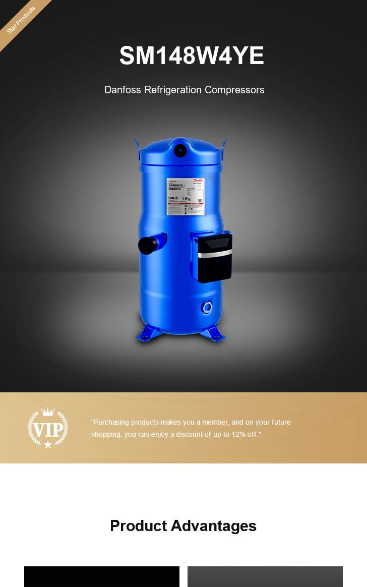 Danfoss Compressor SM148W4YE, technical parameters pdf, structure diagram